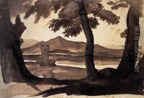 View of the Campagna Oil Painting - Claude Lorrain (Gellee)
