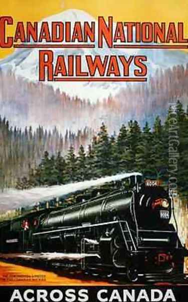 Canadian National Railways Poster 1924 Oil Painting - C. Norwich