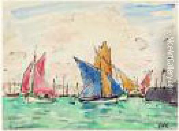 Le Port Oil Painting - Georges dEspagnat