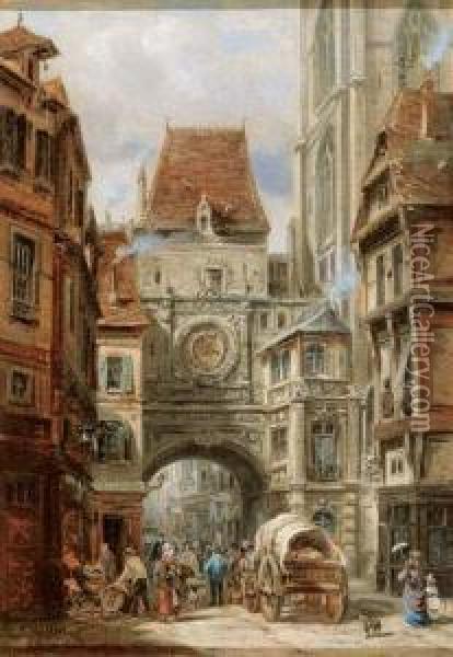  Vue De Rouen  Oil Painting - Auguste Ballin