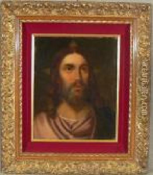 Volto Di Cristo Oil Painting - Giacomo Favretto