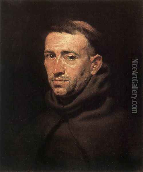 Head of a Franciscan Friar Oil Painting - Peter Paul Rubens