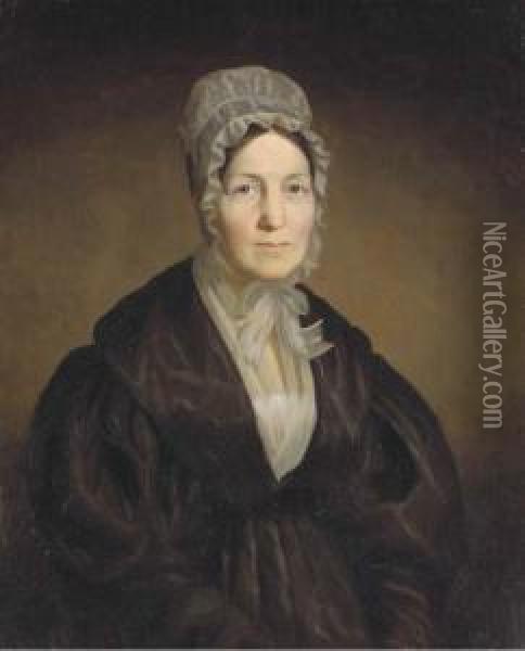 Portrait Of Mrs. Kennedy Oil Painting - Chester Harding