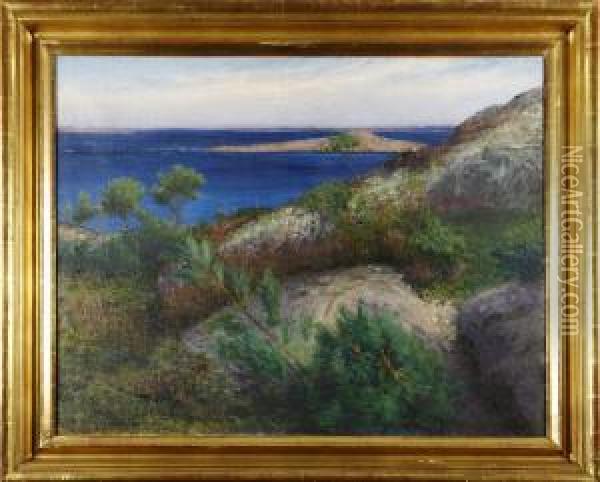 Gronskandeskargardslandskap Oil Painting - Robert Thegerstrom