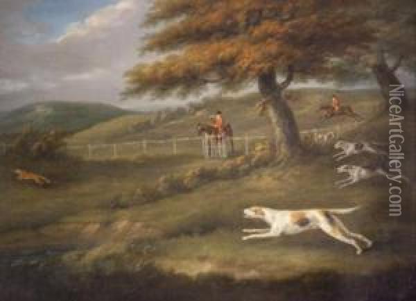 Hunting With The Belvoir Oil Painting - John Nost Sartorius