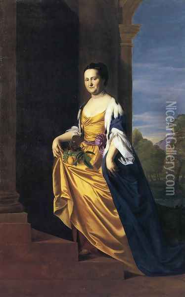Mrs. Jeremiah Lee (Martha Swett) Oil Painting - John Singleton Copley