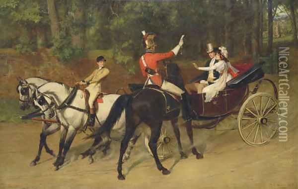 Ordered to the Front, 1815 Oil Painting - Samuel Edmund Waller