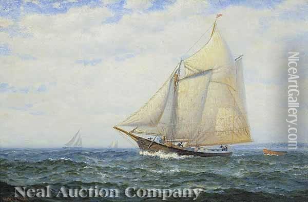 Ship Oil Painting - James Gale Tyler