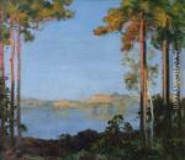 Coastal View Oil Painting - Thomas E. Mostyn