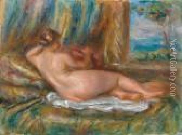Nu Couche (odalisque Couchee) Oil Painting - Pierre Auguste Renoir