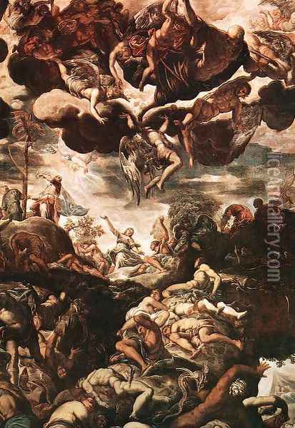 Brazen Serpent 1575-76 Oil Painting - Jacopo Tintoretto (Robusti)