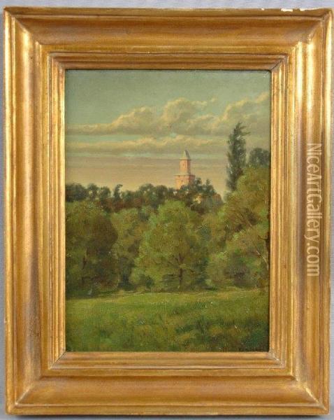 Waldrand In Kronberg Oil Painting - Nelson Gray Kinsley