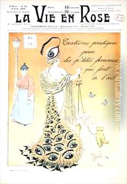 Costume Pratique pour les ptites femmes qui font de loeil Oil Painting - Henri Gerbault