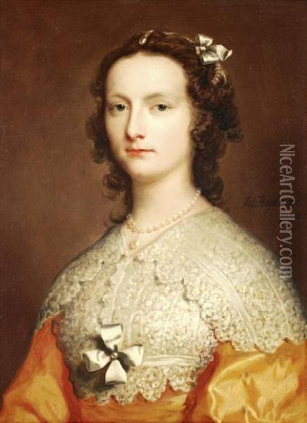 Portrait Of Elizabeth Banks Oil Painting - Joseph Highmore