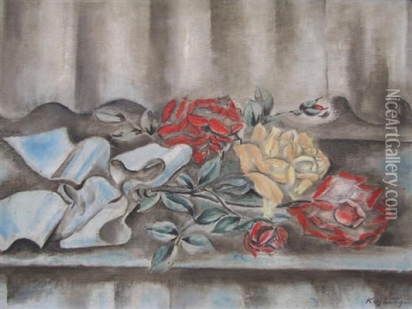 Jete De Fleurs Oil Painting - Sei Koyanagui