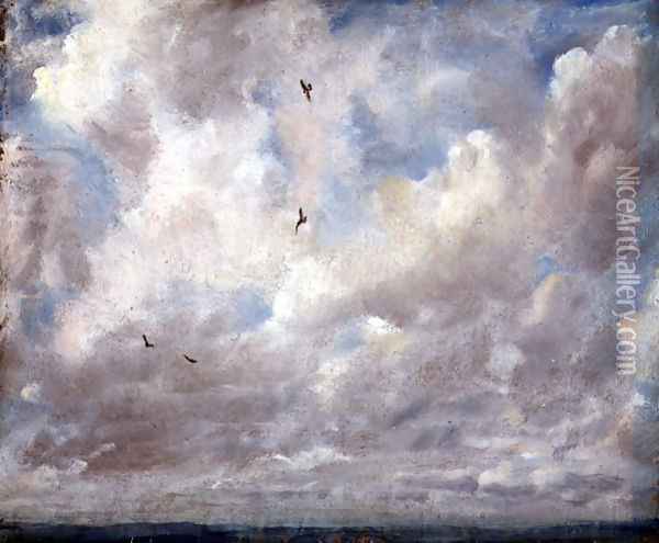 Cloud Study, 1821 Oil Painting - John Constable