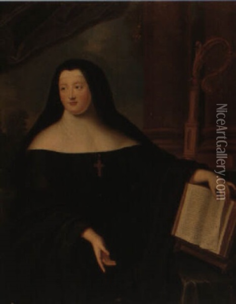Retrato De Luisa Adelaida De Orleans Oil Painting - Pierre Gobert