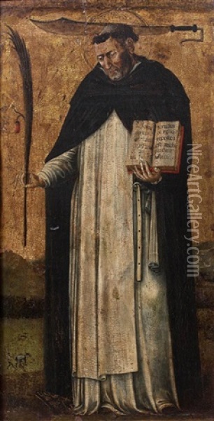 Saint Pierre Martyr Oil Painting - Francesco Del Cossa