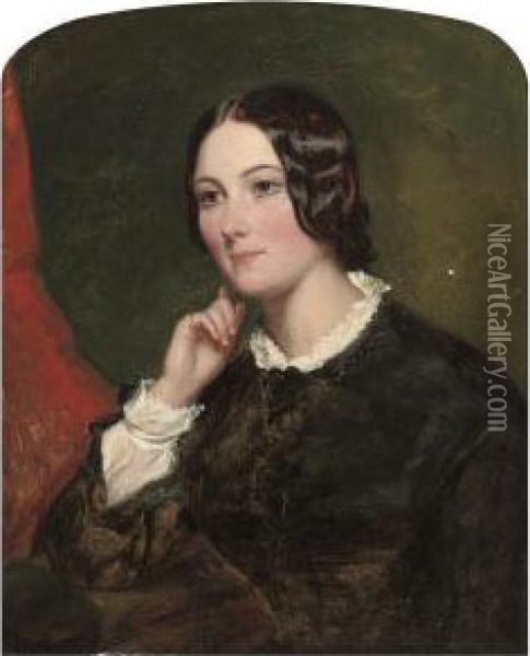 Portrait Of A Young Lady Oil Painting - Sir Francis Grant
