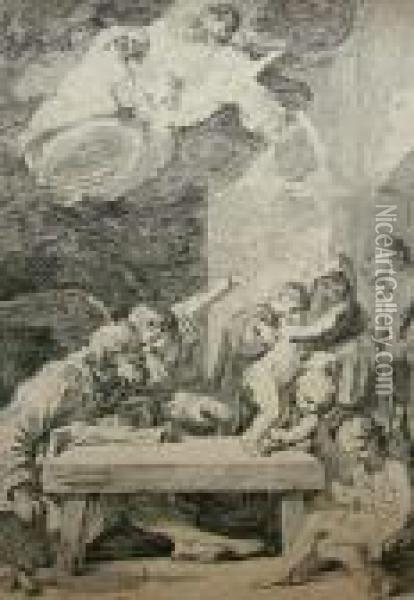 St
John The Baptist Oil Painting - Carlo Maratta or Maratti