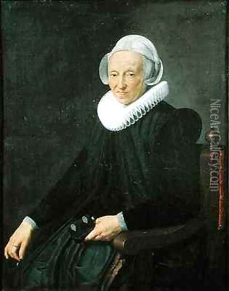 Portrait of an Old Woman Oil Painting - Nicolaes (Pickenoy) Eliasz