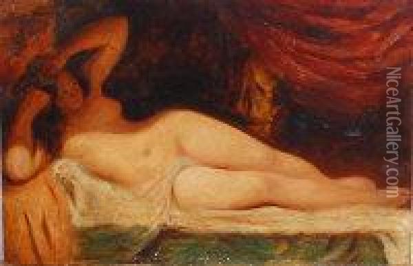 Reclining Nude Oil Painting - William Etty