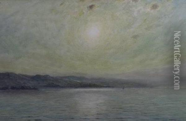 A Coastal Scene At Dawn Oil Painting - Herbert John Finn