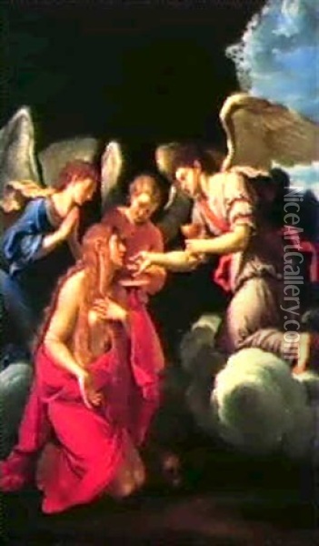 La Comunione Della Maddalena Oil Painting - Francesco Albani