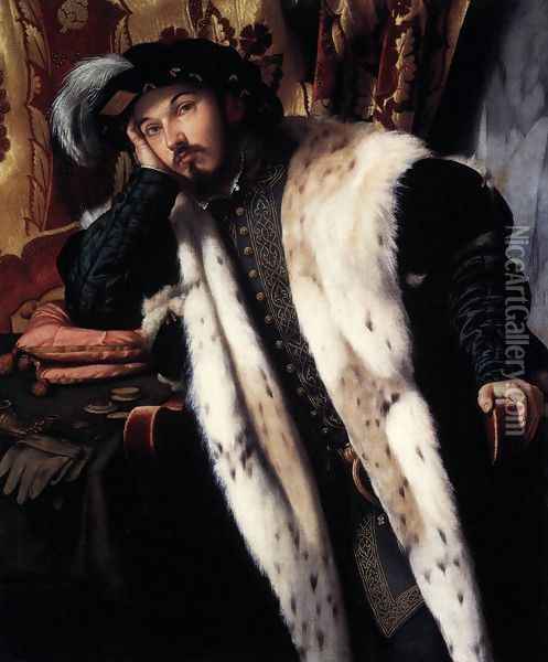 Count Sciarra Martinengo Cesaresco 1516-18 Oil Painting - Alessandro Bonvicino (Moretto da Brescia)