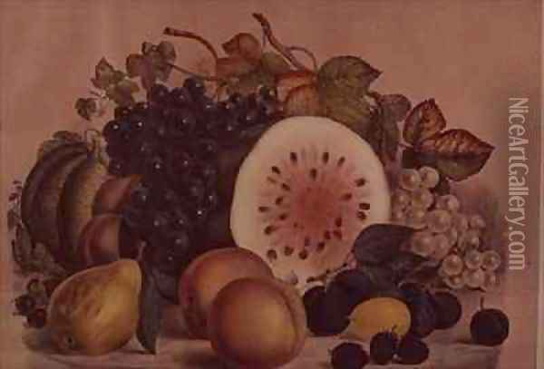 Autumn Fruit Oil Painting - Currier