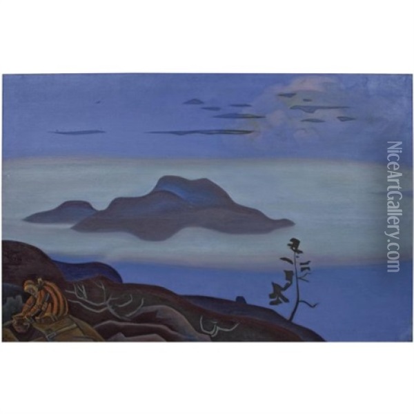The Treasure Oil Painting - Nikolai Konstantinovich Roerich