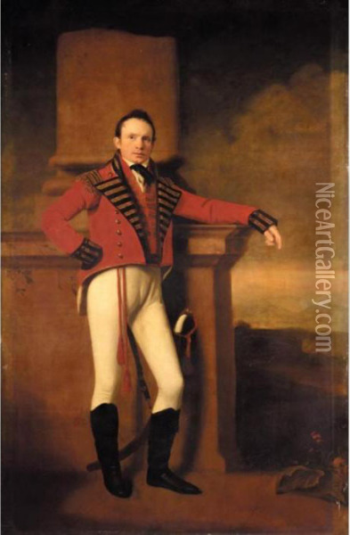 Portrait Of Captain Robert Dudgeon Oil Painting - George C. Watson