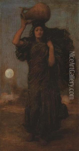 A Nile Woman Oil Painting - Frederick Leighton