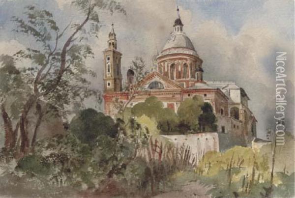 The Chiesa Di S. Maria Carignano Oil Painting - Harriet Cheney