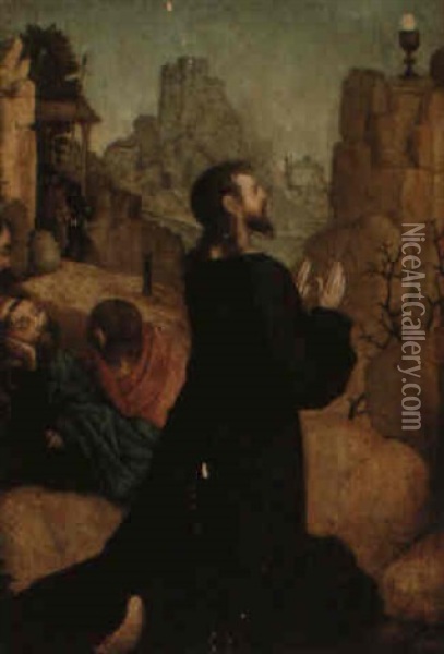 The Agony In The Garden Oil Painting - Juan De Flandes