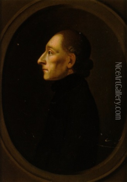 Bildnis Des Johann Caspar Lavater Oil Painting - Johann Koella