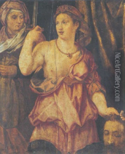 Judith Und Das Haupt Des Holofernes Oil Painting - Andrea Del Sarto