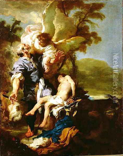 The Sacrifice of Isaac 1625 26 Oil Painting - Johann Liss