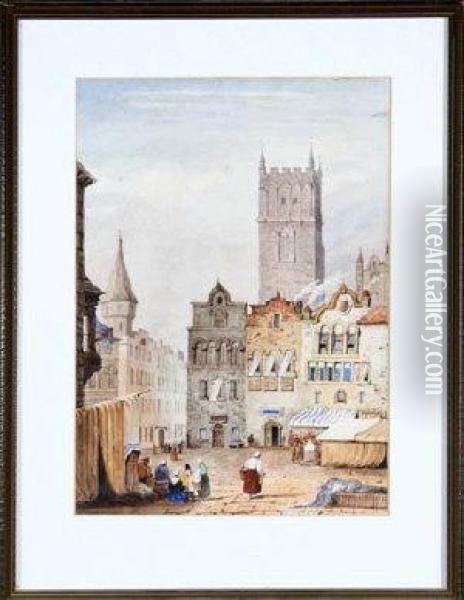 View In Cologne Oil Painting - Samuel Prout