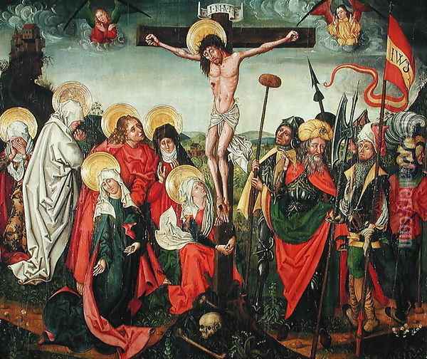Crucifixion Oil Painting - (attr.to) Huter, Urbanus