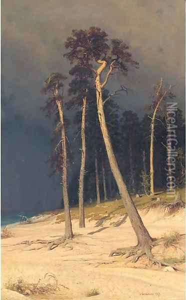 Sandy shore Oil Painting - Ivan Shishkin