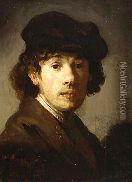 Rembrandt as a Young Man Oil Painting - Harmenszoon van Rijn Rembrandt