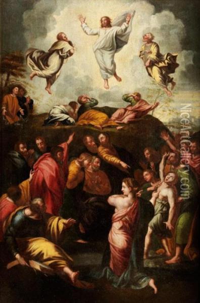 Die Verklarung Christi Oil Painting - Raphael (Raffaello Sanzio of Urbino)
