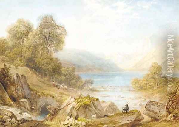 Lake Como Oil Painting - Henry G. Gastineau