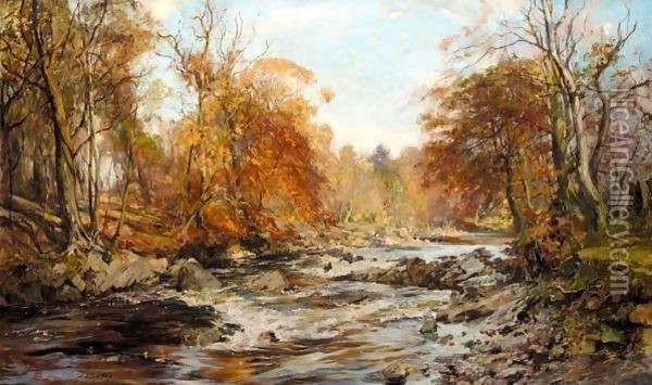 Falls Of Leny, Trossachs Oil Painting - Archibald Kay