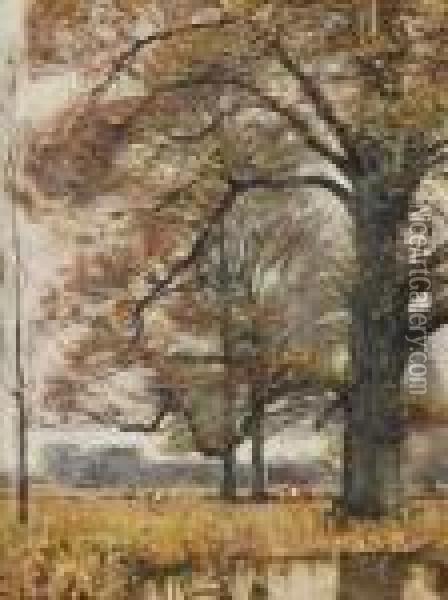 Autumn Landscape Oil Painting - George Gardner Symons