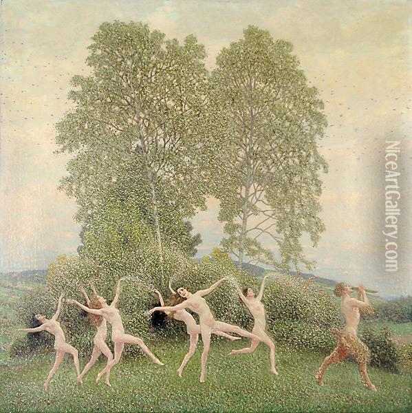 Allegoria Della Primavera Oil Painting - Maximilian, Max Lenz