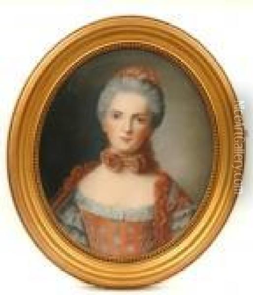 Portrait Of Madame Adelaide De France Oil Painting - Jean-Marc Nattier