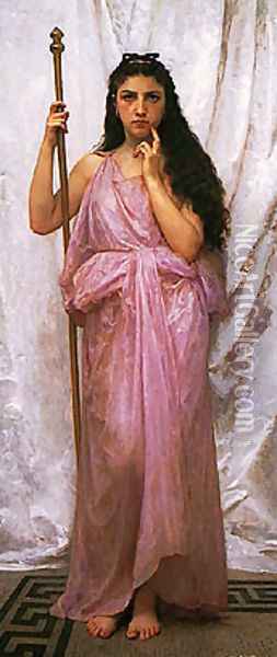 Priestess Oil Painting - William-Adolphe Bouguereau