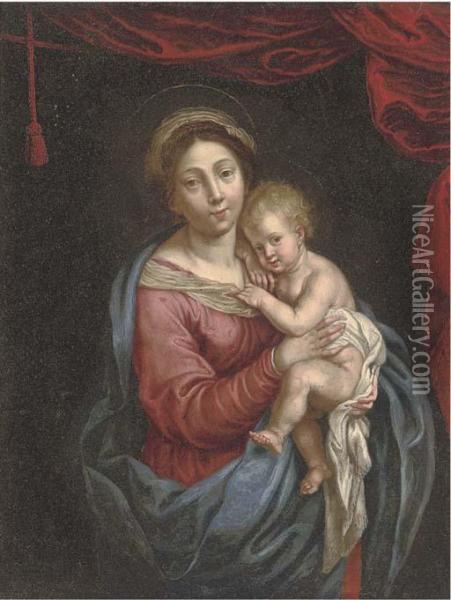 The Virgin And Child Oil Painting - Sir Anthony Van Dyck